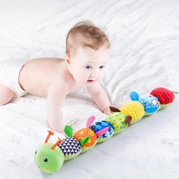 Sensory plush rattle and music caterpillar Sensory plush rattle and music caterpillar