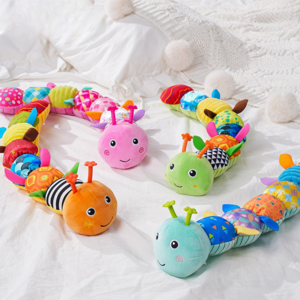 Sensory plush rattle and music caterpillar Sensory plush rattle and music caterpillar