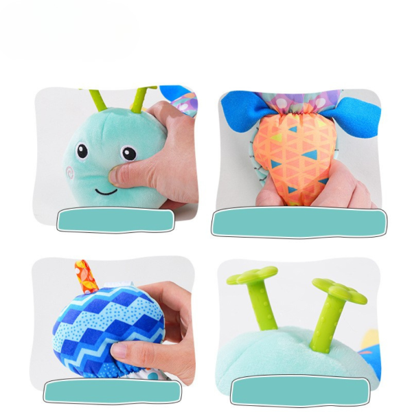 Sensory plush rattle and music caterpillar Sensory plush rattle and music caterpillar