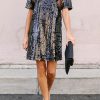 Sequin Short Sleeves Loose Dresses Sequin Short Sleeves Loose Dresses
