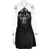 Sequin Strap Halter Backless Satin Mini Dress