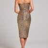 Sequin Diamante Strap Sweetheart Neck Bodycon Midi Dress Sequin Diamante Strap Sweetheart Neck Bodycon Midi Dress