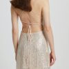 Sequin Lace-up Back Bodycon Mini Dress Sequin Lace-up Back Bodycon Mini Dress