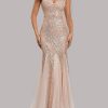 Sequin Tulle V-Neck Mermaid Floor Length Prom Dresses Sequin Tulle V-Neck Mermaid Floor Length Prom Dresses