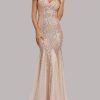 Sequin Tulle V-Neck Mermaid Floor Length Prom Dresses Sequin Tulle V-Neck Mermaid Floor Length Prom Dresses