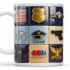 Serve & Protect, American Flag And Police Badge Design - Personalized Custom Coffee Mug - OFC024_MG Serve & Protect, American Flag And Police Badge Design - Personalized Custom Coffee Mug - OFC024_MG