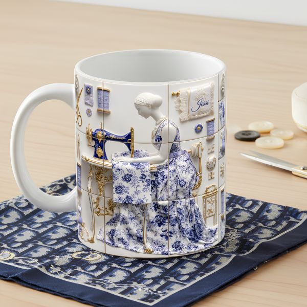 Sew Crafty Girl Coffee Mug - Personalized Gifts For Sewing Lovers 03TGLU151125 Sew Crafty Girl Coffee Mug - Personalized Gifts For Sewing Lovers 03TGLU151125