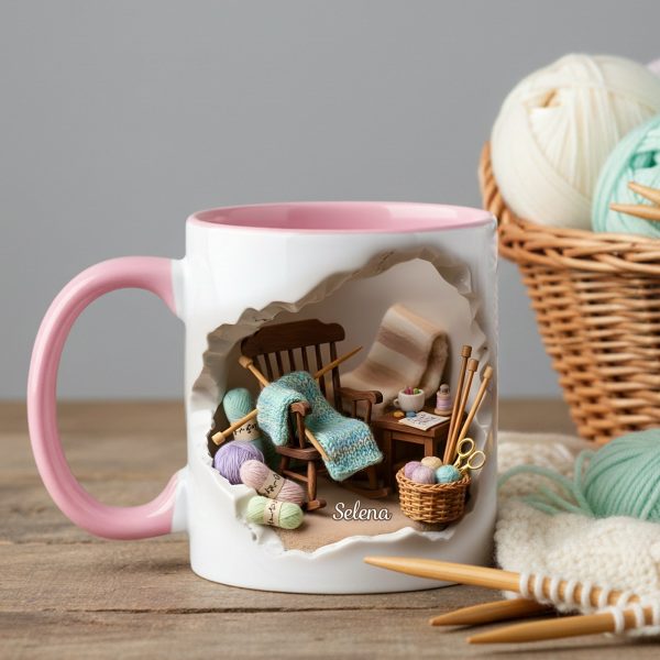 Sewing Is My Therapy - Personalized Accent Mug - Gift For Her, Grandma, Sewing Lovers | NL122 Sewing Is My Therapy - Personalized Accent Mug - Gift For Her, Grandma, Sewing Lovers | NL122