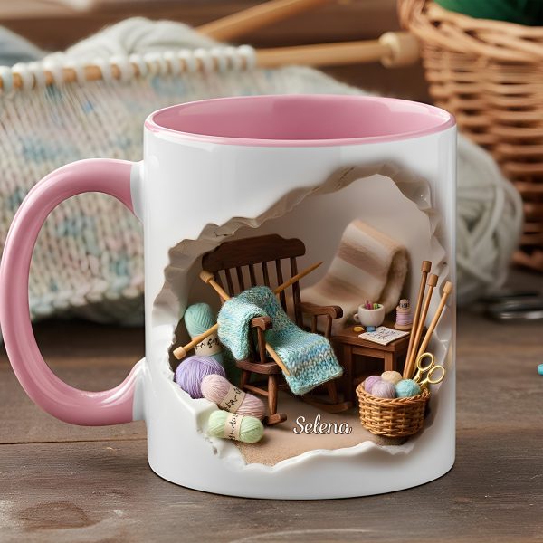 Sewing Is My Therapy - Personalized Accent Mug - Gift For Her, Grandma, Sewing Lovers | NL122 Sewing Is My Therapy - Personalized Accent Mug - Gift For Her, Grandma, Sewing Lovers | NL122