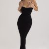 Sexy Sweetheart Strapless Bodycon Maxi Prom Formal Dress - Black Sexy Sweetheart Strapless Bodycon Maxi Prom Formal Dress - Black