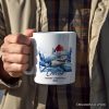 Shark with Santa Hat Personalized Mug, Festive Christmas Gift With Custom Name and Date Shark with Santa Hat Personalized Mug, Festive Christmas Gift With Custom Name and Date
