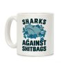 Sharks Against Shitbags Coffee Mug