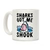 Sharks Got Me Shook Coffee Mug Sharks Got Me Shook Coffee Mug