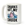 Sharks Got Me Shook Coffee Mug Sharks Got Me Shook Coffee Mug