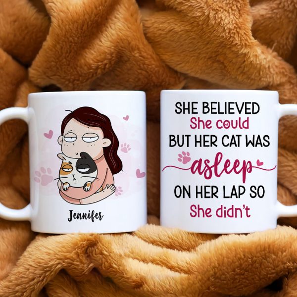 She Believed She Could, Gift For Cat Lover, Personalized Mug, Cat Mom Mug, Anniversary Gift She Believed She Could, Gift For Cat Lover, Personalized Mug, Cat Mom Mug, Anniversary Gift