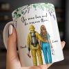 She Saves Lives And He Rescues Them, Featuring Firefighter And Nurse - Personalized Custom Coffee Mug - CPL1207_MG She Saves Lives And He Rescues Them, Featuring Firefighter And Nurse - Personalized Custom Coffee Mug - CPL1207_MG