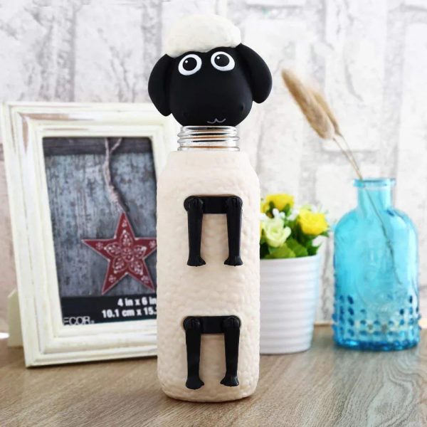 Sheepy Sip Glass Water Bottle Sheepy Sip Glass Water Bottle