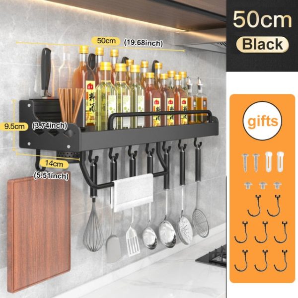 Shelf Wall-Mounted Spice Racks Shelf Wall-Mounted Spice Racks