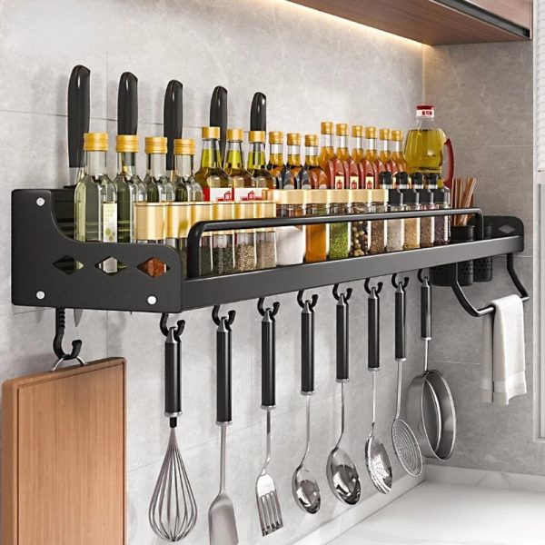 Shelf Wall-Mounted Spice Racks Shelf Wall-Mounted Spice Racks