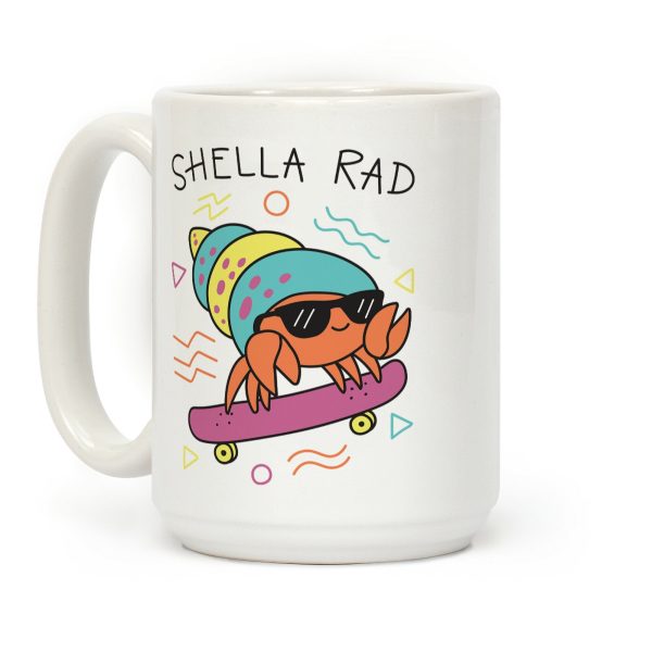Shella Rad Crab Coffee Mug Shella Rad Crab Coffee Mug