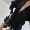 Shirt Lose Long Sleeve Frill Micro Mini Dress