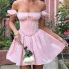 Short Puff Sleeve Corset Mini Dress Short Puff Sleeve Corset Mini Dress