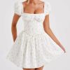 Short Puff Sleeve Corset Mini Dress Short Puff Sleeve Corset Mini Dress