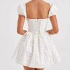 Short Puff Sleeve Corset Mini Dress Short Puff Sleeve Corset Mini Dress