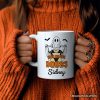 Show Me Your Boobs Halloween Personalized Mug, Funny Naughty Pun Ghost Gift with Custom Name Show Me Your Boobs Halloween Personalized Mug, Funny Naughty Pun Ghost Gift with Custom Name