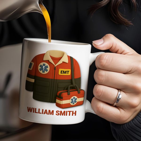 Show Your Appreciation For A Hero, EMT Uniform And Medical Bag - Personalized Custom Coffee Mug - DOC006_MG Show Your Appreciation For A Hero, EMT Uniform And Medical Bag - Personalized Custom Coffee Mug - DOC006_MG