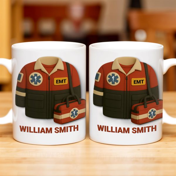 Show Your Appreciation For A Hero, EMT Uniform And Medical Bag - Personalized Custom Coffee Mug - DOC006_MG Show Your Appreciation For A Hero, EMT Uniform And Medical Bag - Personalized Custom Coffee Mug - DOC006_MG