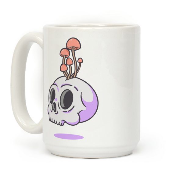 Shroom On A Skull Coffee Mug Shroom On A Skull Coffee Mug