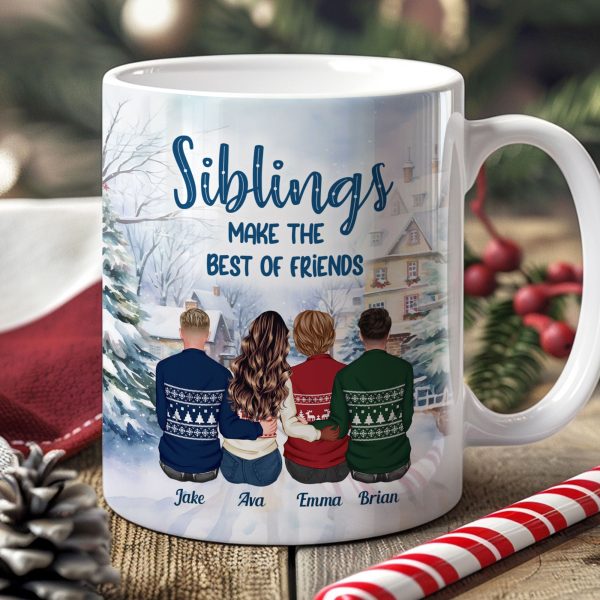 Siblings Make The Best Of Friends - Personalized Mug Siblings Make The Best Of Friends - Personalized Mug
