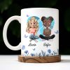 Side By Side Or Miles Apart, Besties Are Always Connected By Heart, Butterflies and Flowers - Personalized Custom Coffee Mug - BST168_MG Side By Side Or Miles Apart, Besties Are Always Connected By Heart, Butterflies and Flowers - Personalized Custom Coffee Mug - BST168_MG