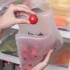 Silicone Food Storage Containers Stand-Up Zip-Shut Bags