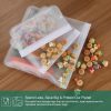Silicone Food Storage Containers Stand-Up Zip-Shut Bags