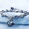 Silver Lucky Heart Crystal Bracelet Silver Lucky Heart Crystal Bracelet