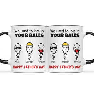 Simple Cute Little Kids We Used To Live - Personalized Accent Mug