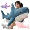 Simulated Shark Plush Toy - Super Soft Cartoon Pillow for Kids' Decor