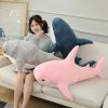 Simulated Shark Plush Toy - Super Soft Cartoon Pillow for Kids' Decor