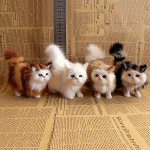Simulation Cat Plush Toy - Soft, Realistic Stuffed Kitten for Kids & Gifts