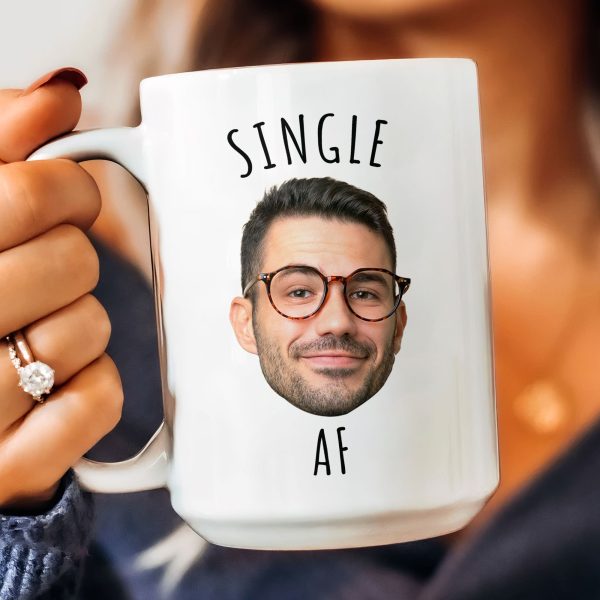 Single Af - Personalized Photo Mug Single Af - Personalized Photo Mug
