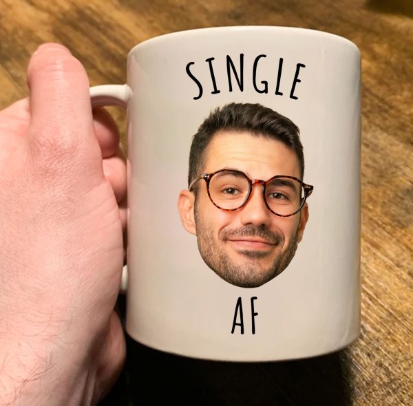 Single Af - Personalized Photo Mug Single Af - Personalized Photo Mug