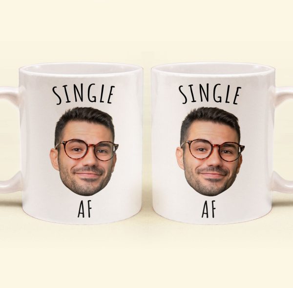 Single Af - Personalized Photo Mug Single Af - Personalized Photo Mug