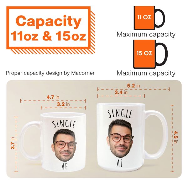 Single Af - Personalized Photo Mug Single Af - Personalized Photo Mug