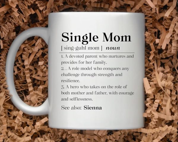 Single Mom Dictionary Definition Coffee Mug Inspirational Gift for Single Mom Single Mom Dictionary Definition Coffee Mug Inspirational Gift for Single Mom