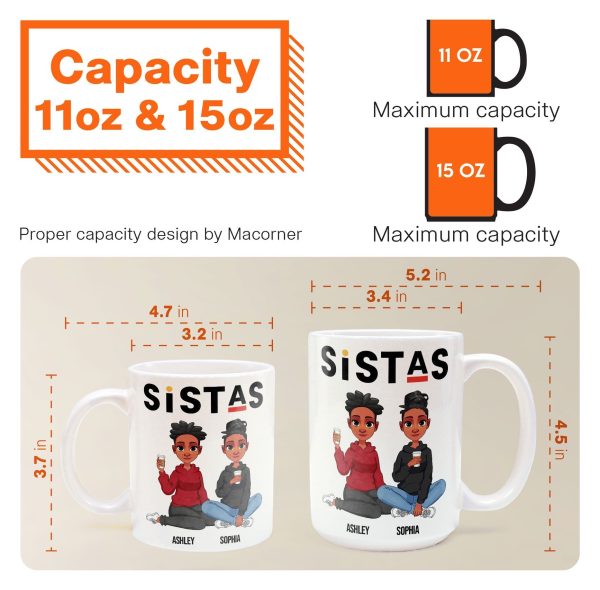 Sistas - Limited Version - Personalized Mug Sistas - Limited Version - Personalized Mug