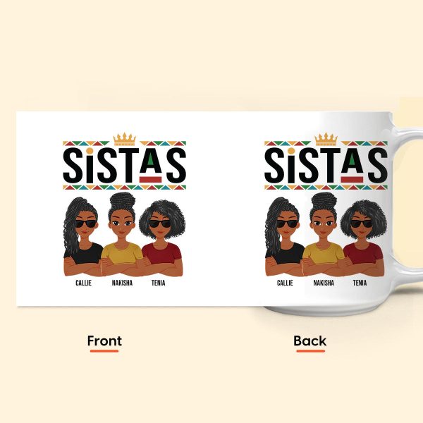 Sistas - New Version - Personalized Mug Sistas - New Version - Personalized Mug