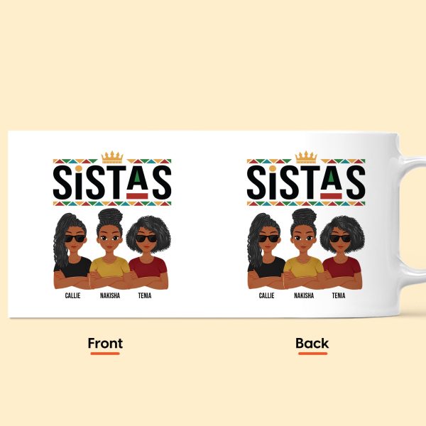 Sistas - New Version - Personalized Mug Sistas - New Version - Personalized Mug