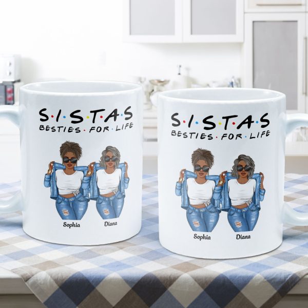 Sistas For Life - Personalized Mug Sistas For Life - Personalized Mug